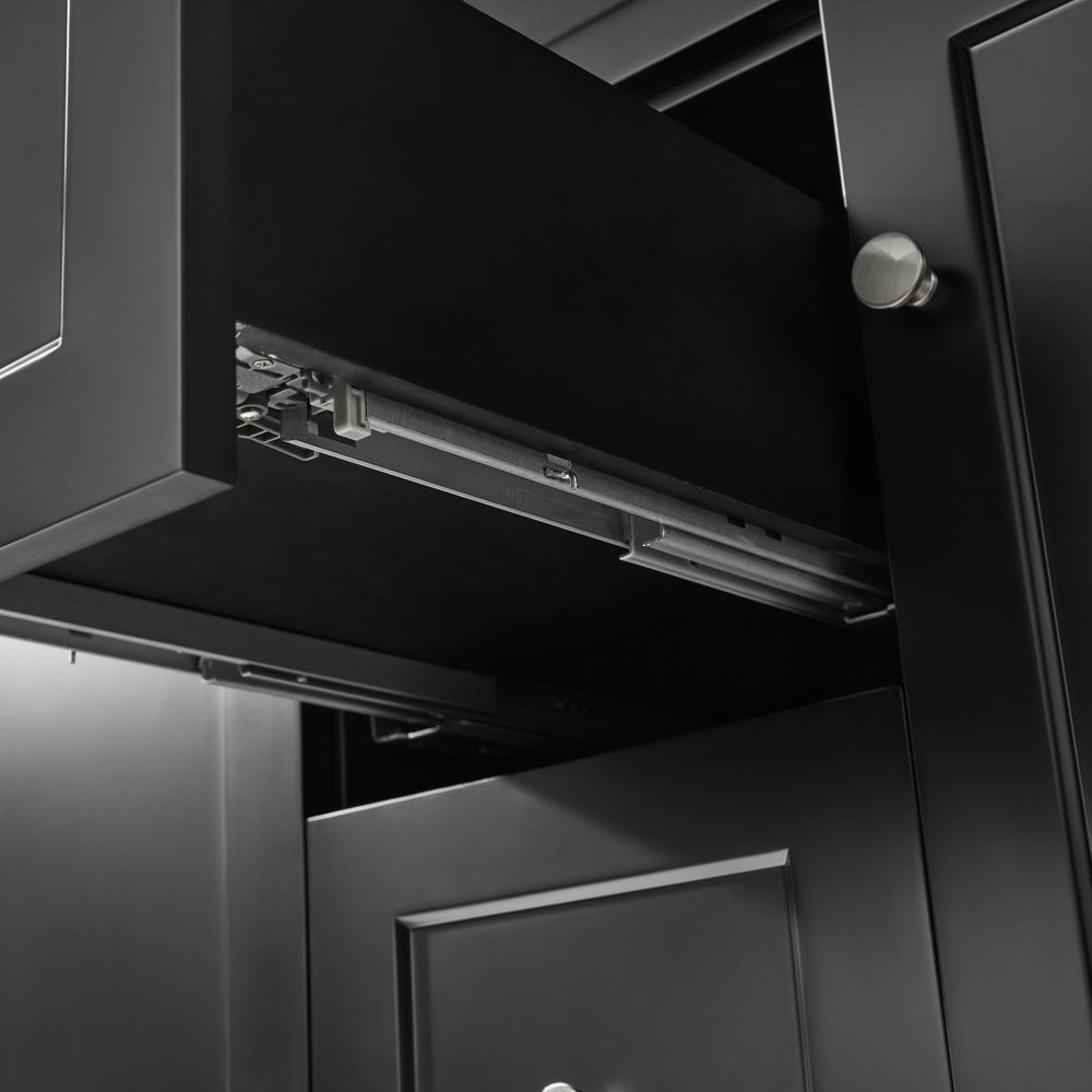 CETO HARRINGTON MATTE BLACK 1200MM DOUBLE BOWL FLOOR STANDING VANITY
