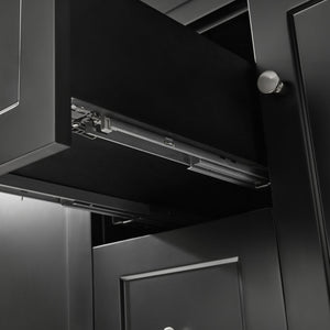 CETO HARRINGTON MATTE BLACK 1200MM DOUBLE BOWL FLOOR STANDING VANITY