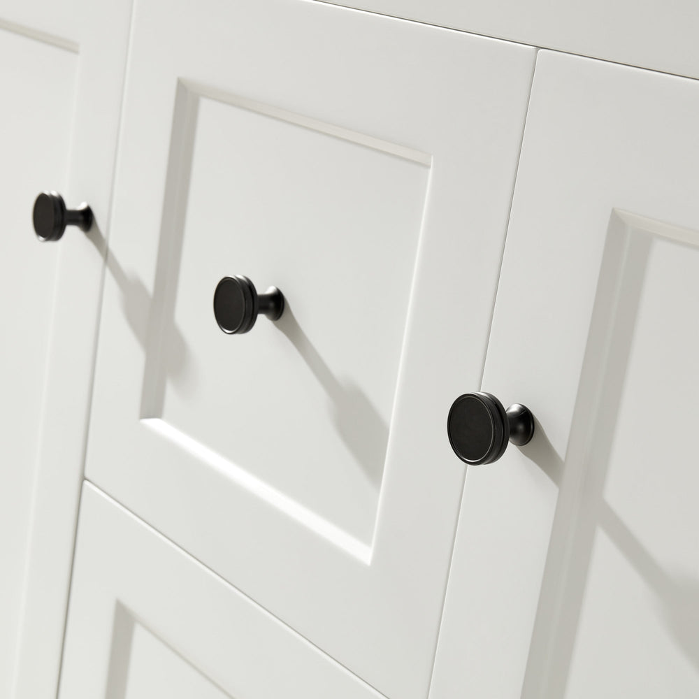 CETO HARRINGTON MATTE WHITE 1200MM DOUBLE BOWL FLOOR STANDING VANITY