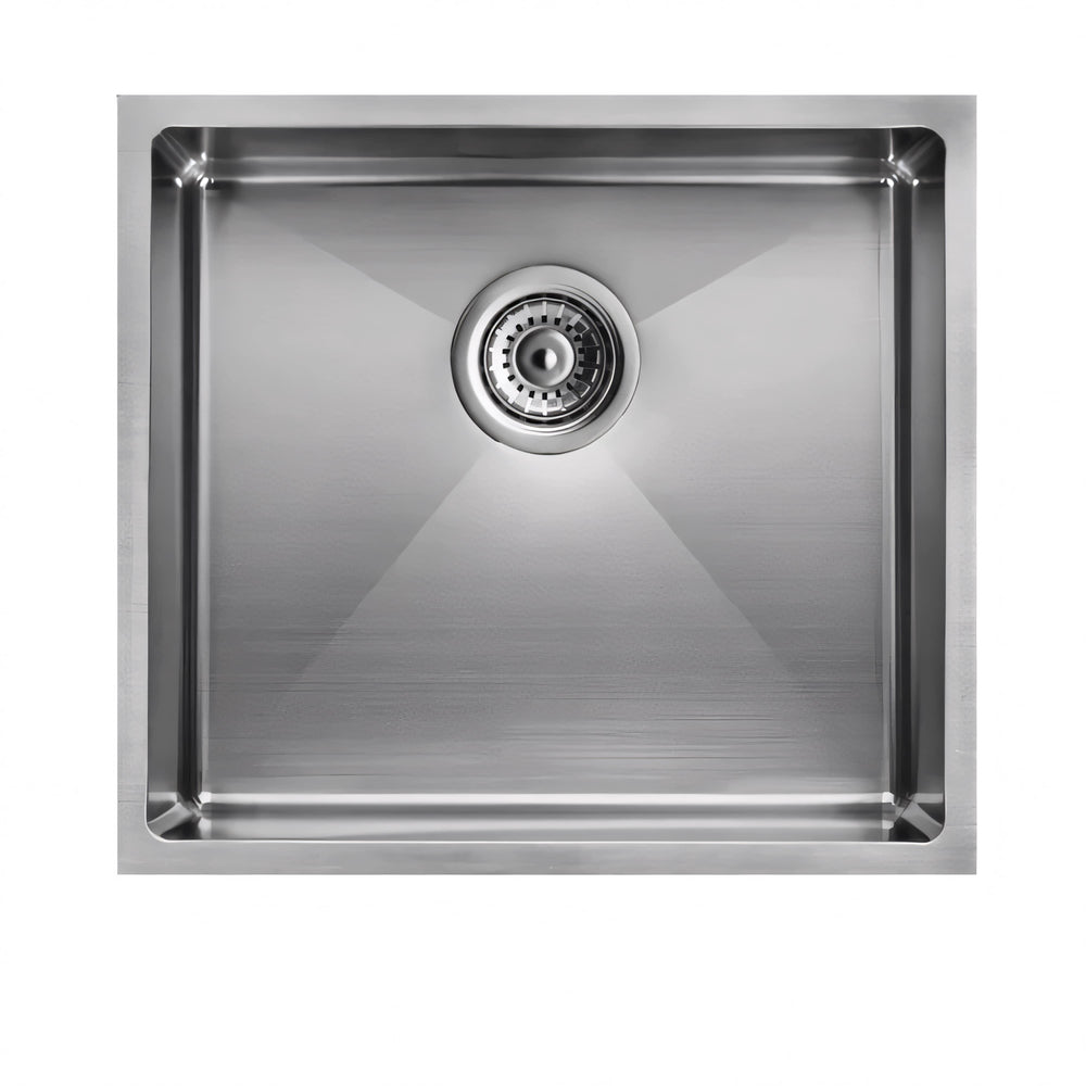 AQUAPERLA T304 HANDMADE SINGLE BOWL KITCHEN SINK STAINLESS STEEL 440MM