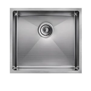 AQUAPERLA T304 HANDMADE SINGLE BOWL KITCHEN SINK STAINLESS STEEL 440MM