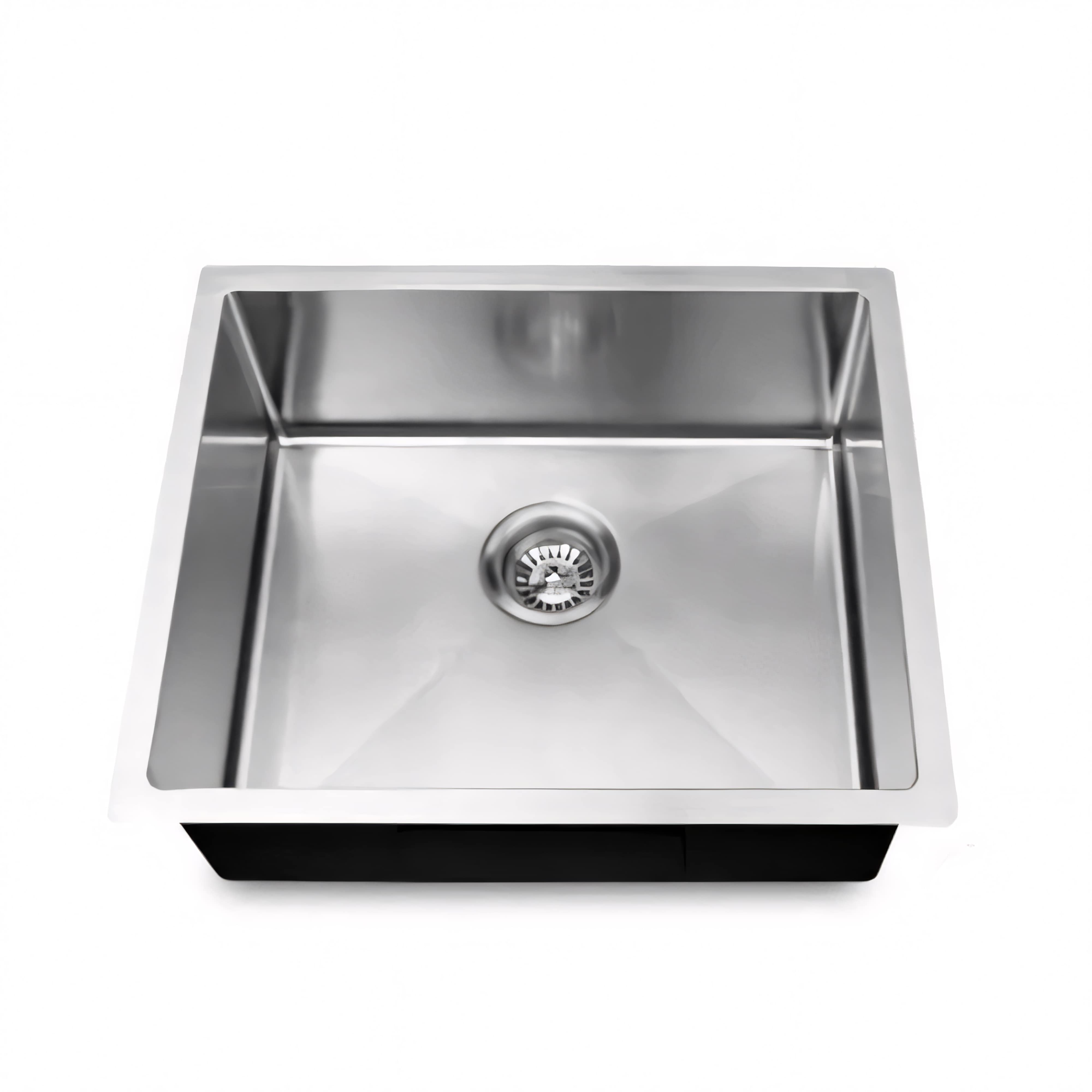 AQUAPERLA T304 HANDMADE SINGLE BOWL KITCHEN SINK STAINLESS STEEL 440MM