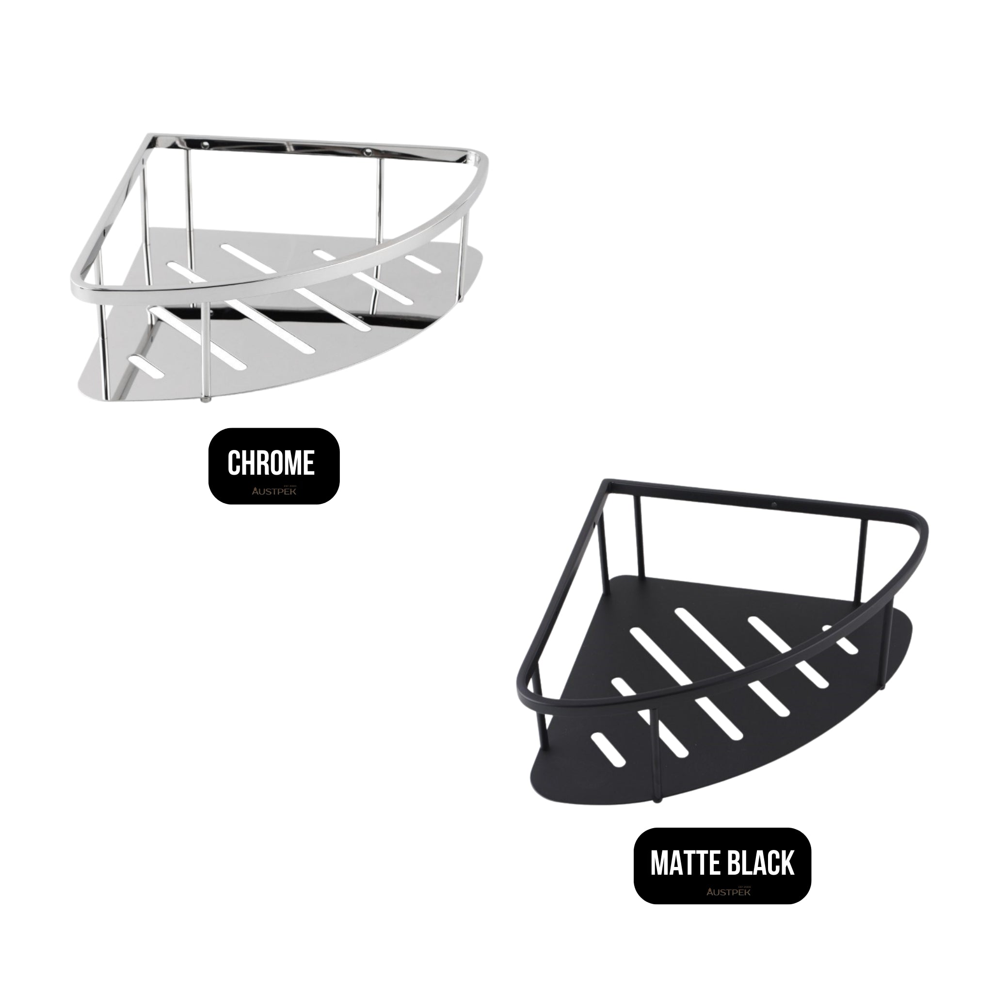 AQUAPERLA IVANO SHOWER SHELF 230MM CHROME