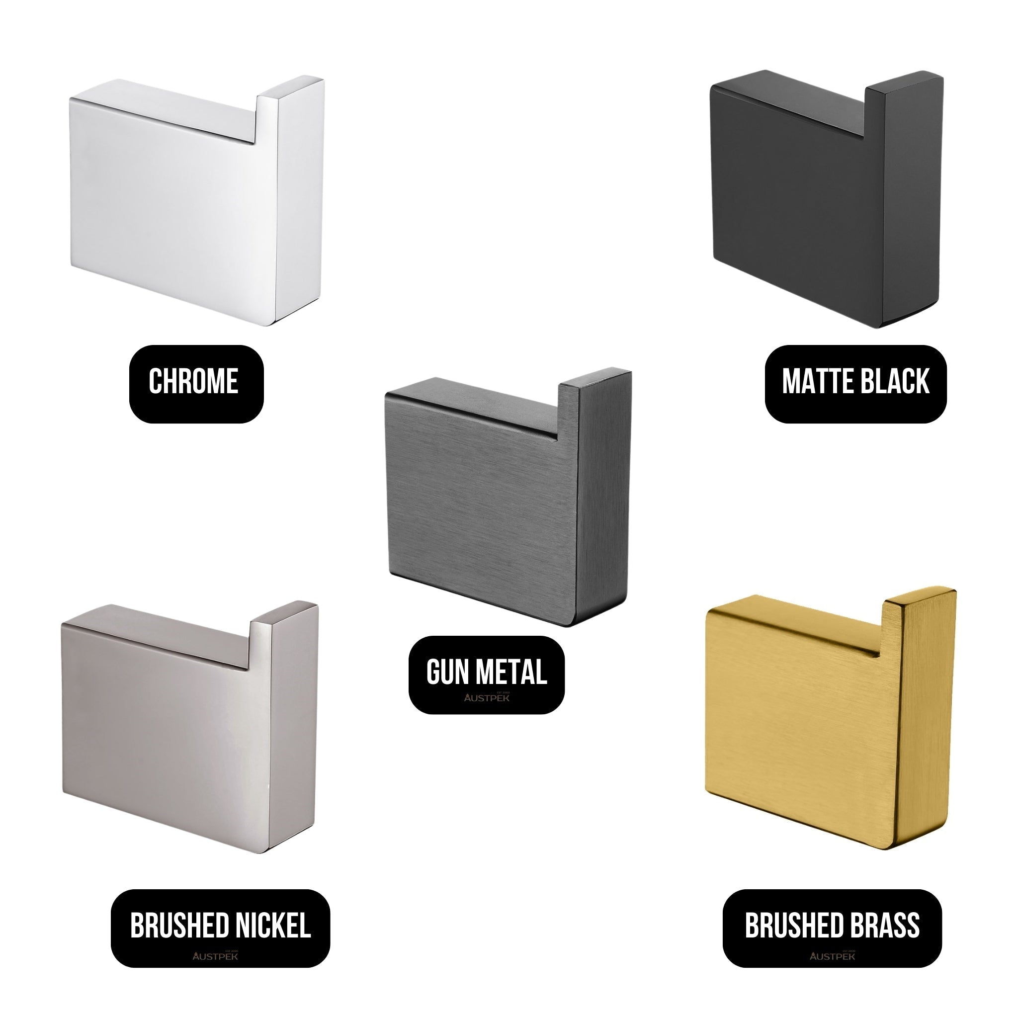 AQUAPERLA IVANO ROBE HOOK BRUSHED NICKEL