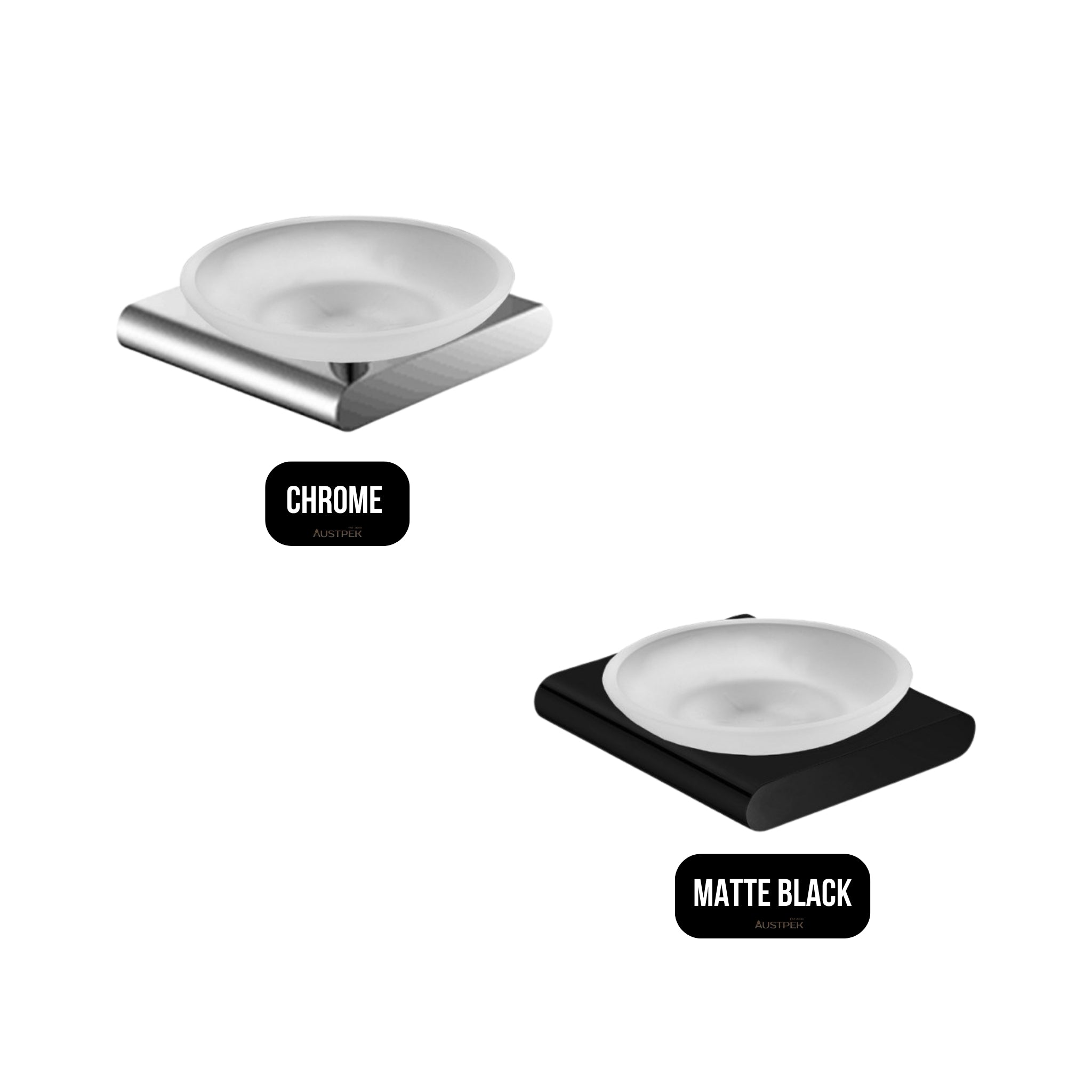 AQUAPERLA VOG SOAP DISH HOLDER CHROME
