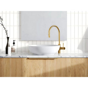 TIMBERLINE CHASE ABOVE COUNTER BASIN GLOSS WHITE 400MM