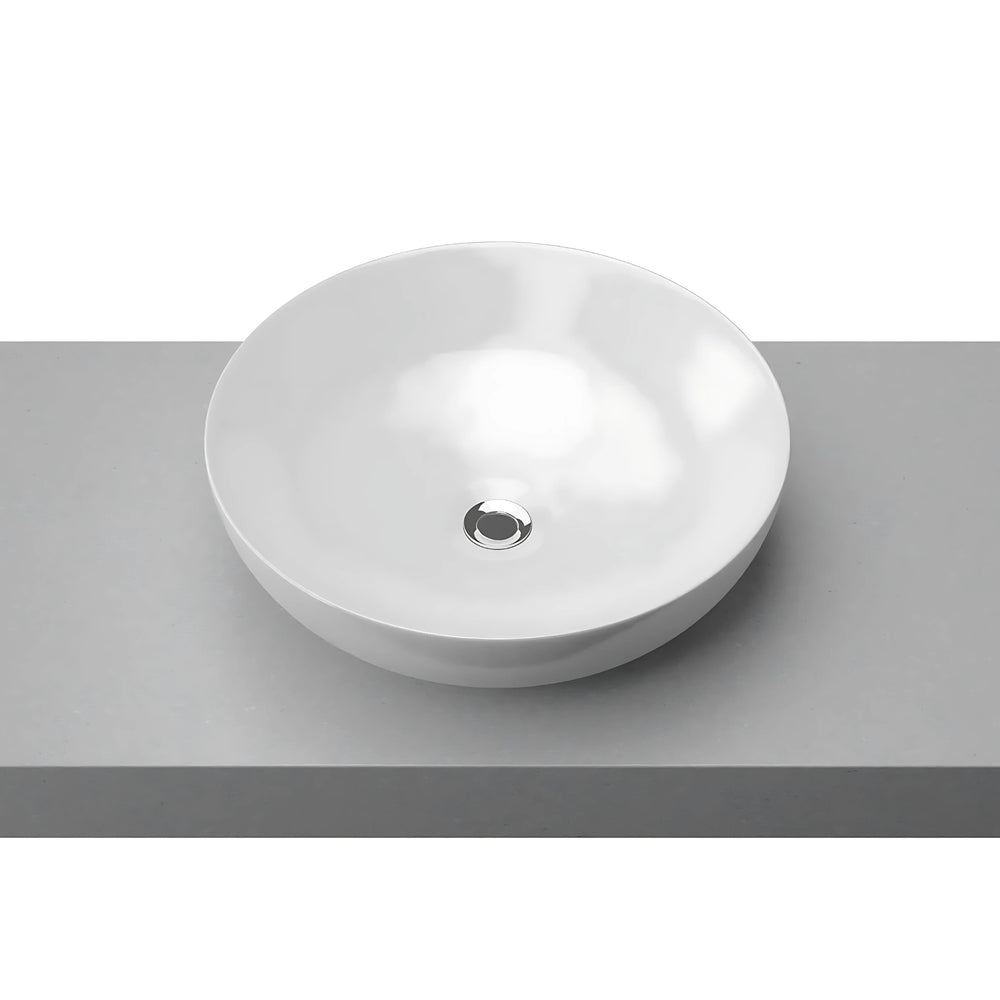 TIMBERLINE CHASE ABOVE COUNTER BASIN GLOSS WHITE 400MM