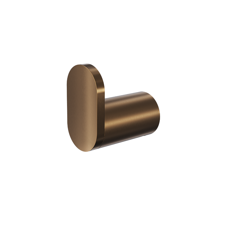 LINSOL CIRCLE SINGLE ROBE HOOK AGED BRONZE