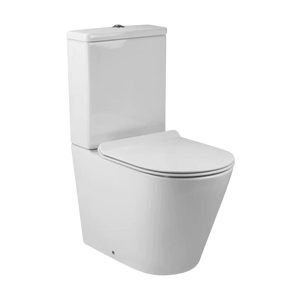 VEROTTI CITY LIFE SLIM BACK TO WALL TOILET SUITE GLOSS WHITE