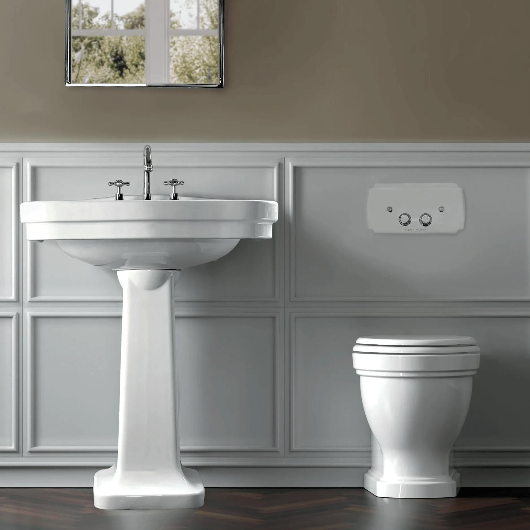 TURNER HASTINGS CLAREMONT MECHANICAL FLUSH PLATE 330MM CHROME