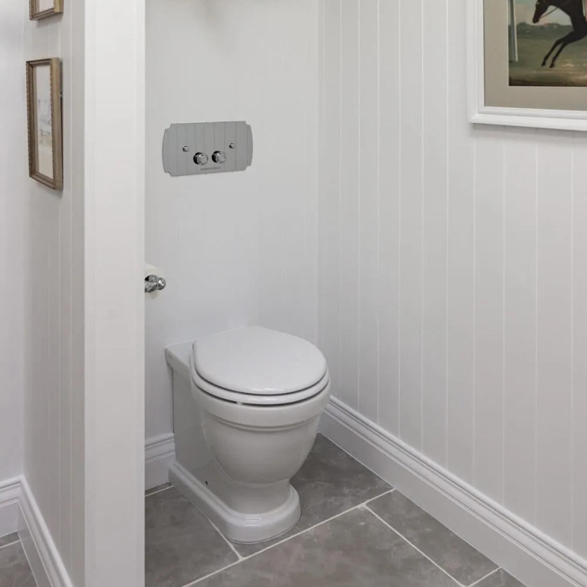 TURNER HASTINGS CLAREMONT MECHANICAL FLUSH PLATE 330MM CHROME