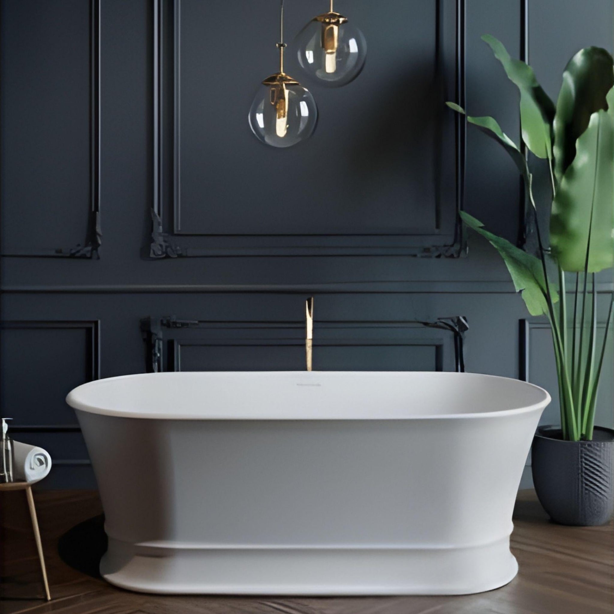 TURNER HASTINGS CLAREMONT MAGNACAST FREESTANDING BATHTUB MATTE WHITE 1704MM