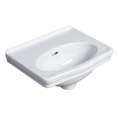 TURNER HASTINGS CLAREMONT WALL HUNG BASIN GLOSS WHITE 380MM