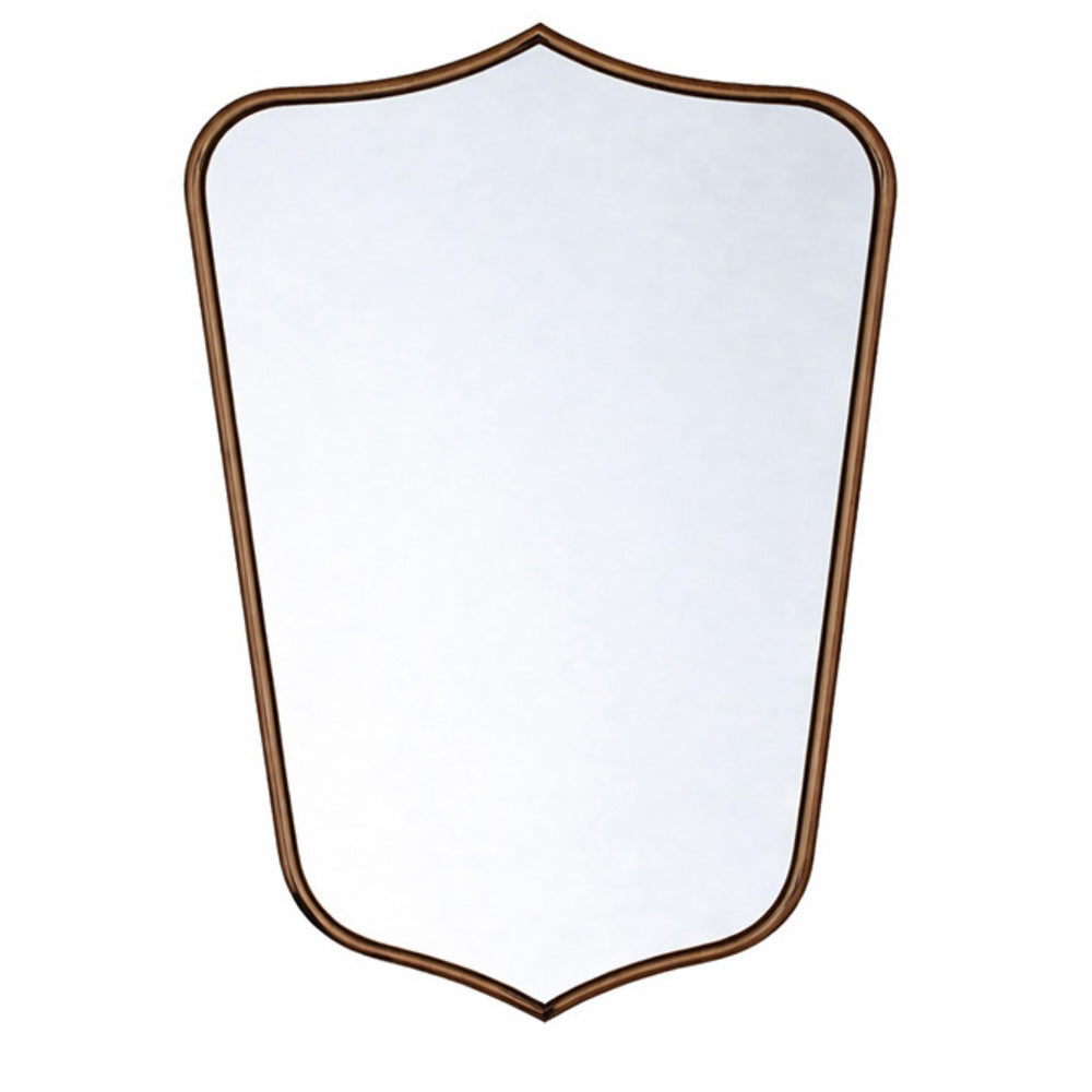 TURNER HASTINGS MAYER SHIELD FRAMED MIRROR ENGLISH BRONZE 600X800MM