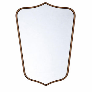 TURNER HASTINGS MAYER SHIELD FRAMED MIRROR ENGLISH BRONZE 600X800MM