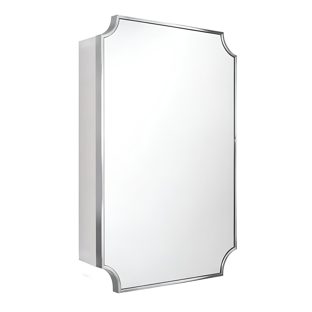 TURNER HASTINGS CLAREMONT CHROME MIRROR SHAVING CABINET 500X800MM