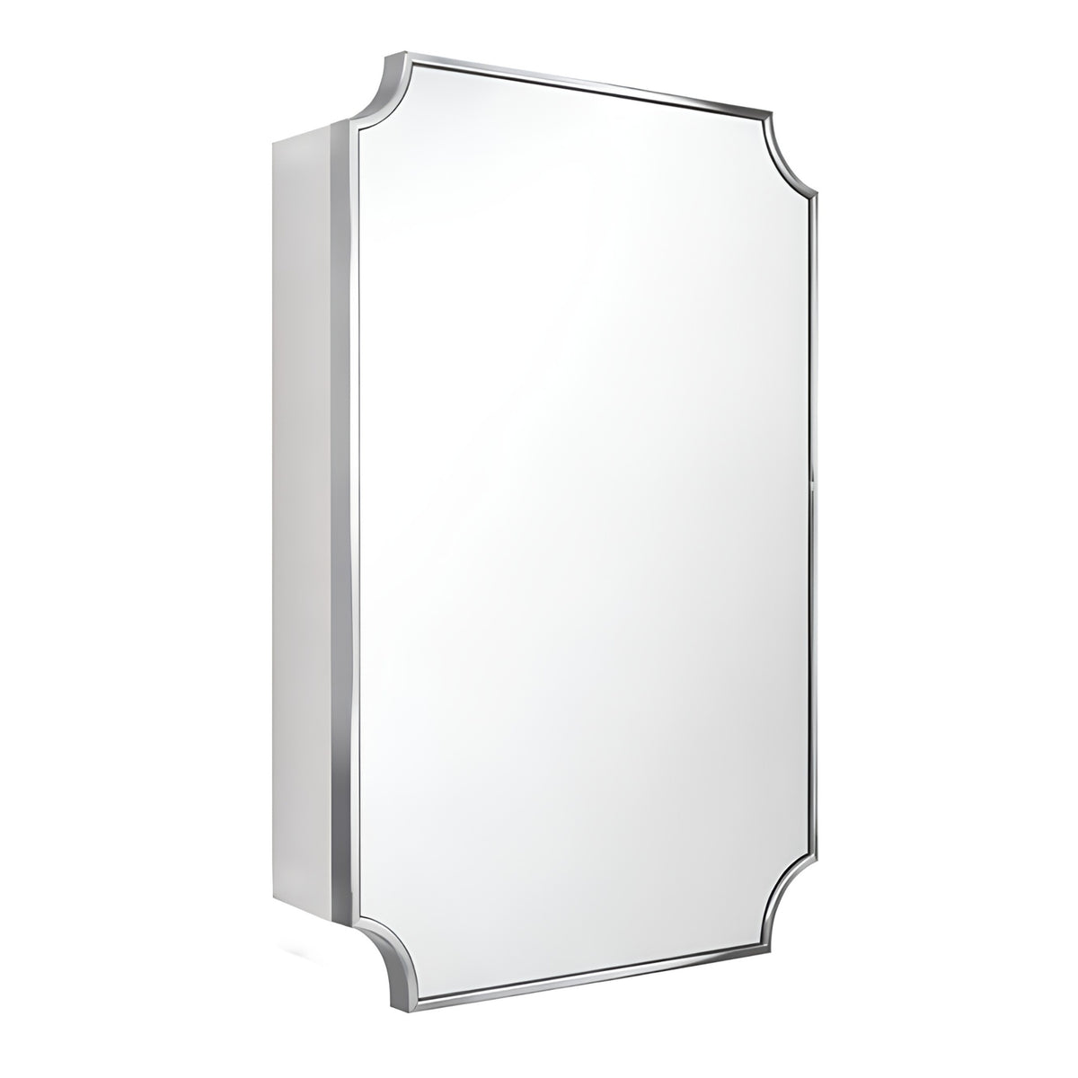 TURNER HASTINGS CLAREMONT CHROME MIRROR SHAVING CABINET 500X800MM