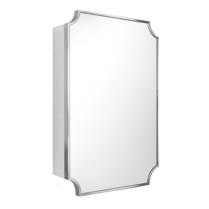 TURNER HASTINGS CLAREMONT CHROME MIRROR SHAVING CABINET 500X800MM
