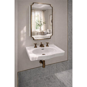 TURNER HASTINGS CLAREMONT ENGLISH BRONZE MIRROR SHAVING CABINET 500X800MM