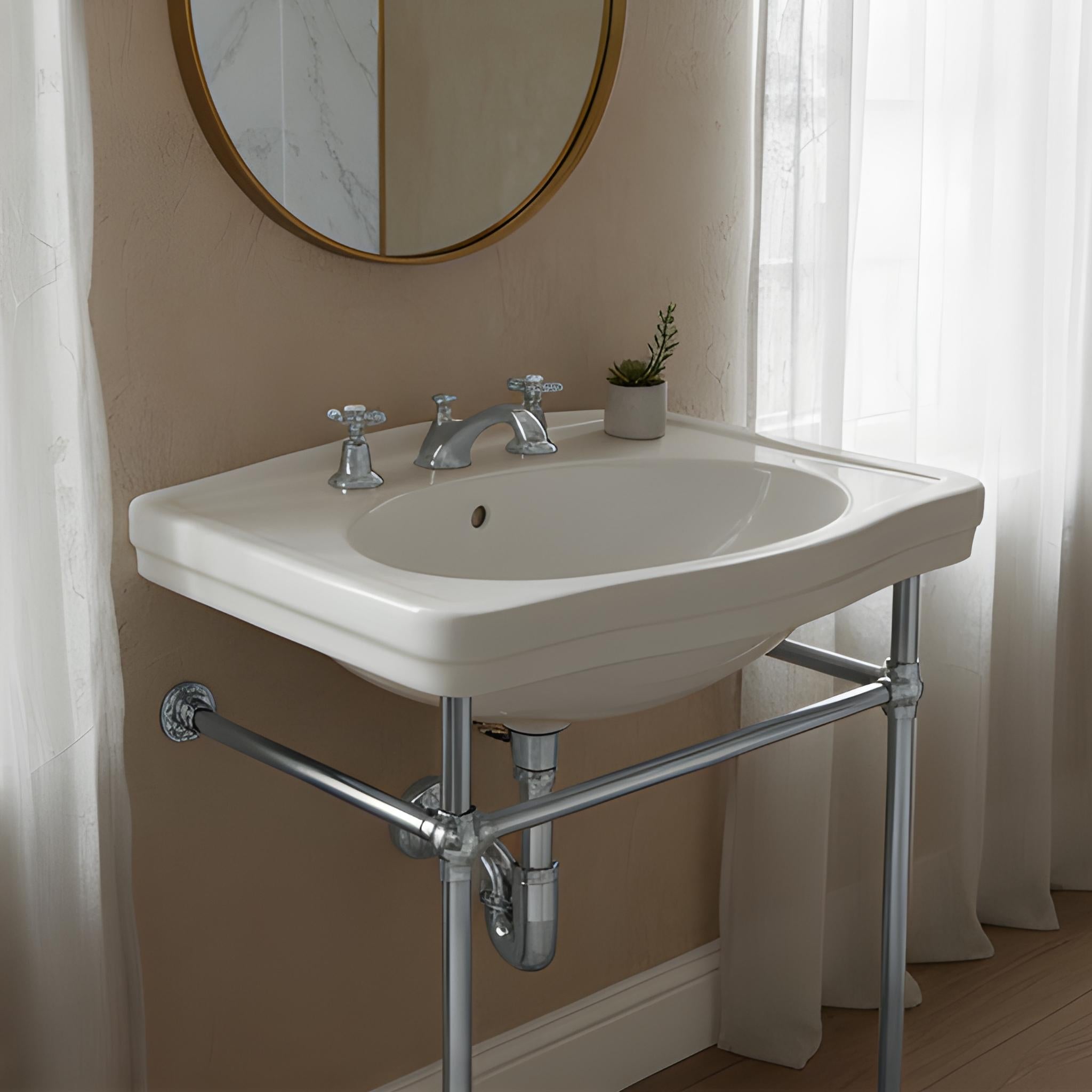 TURNER HASTINGS CLAREMONT NUOVO BASIN STAND CHROME 580MM