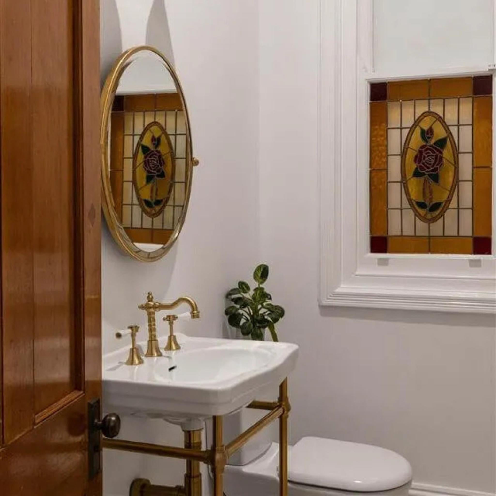 TURNER HASTINGS CLAREMONT NUOVO BASIN STAND BRUSHED BRASS 580MM