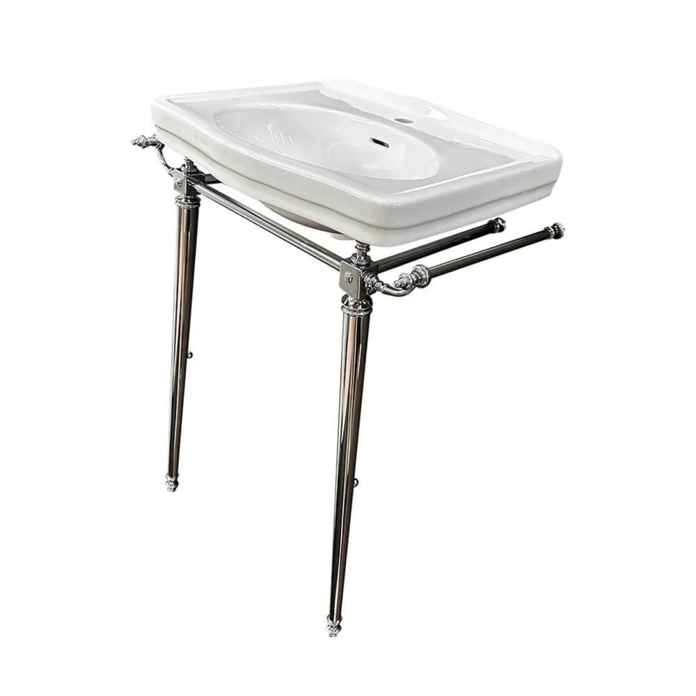 TURNER HASTINGS CLAREMONT ENGLISH BASIN STAND CHROME 580MM