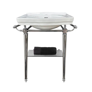 TURNER HASTINGS CLAREMONT ENGLISH BASIN STAND CHROME 580MM