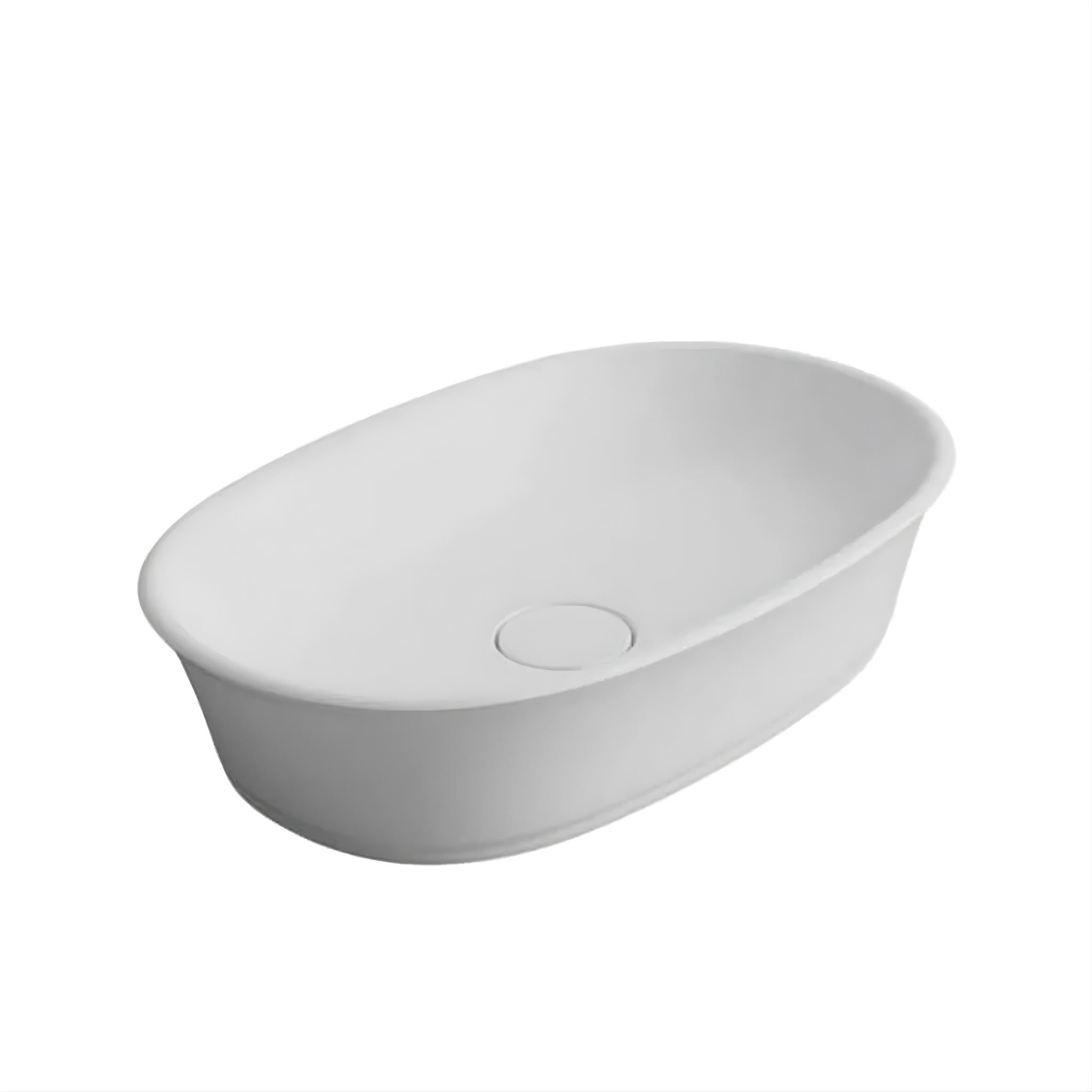 TURNER HASTINGS CLAREMONT HANDCRAFTED ABOVE COUNTER BASIN MATTE WHITE 606MM