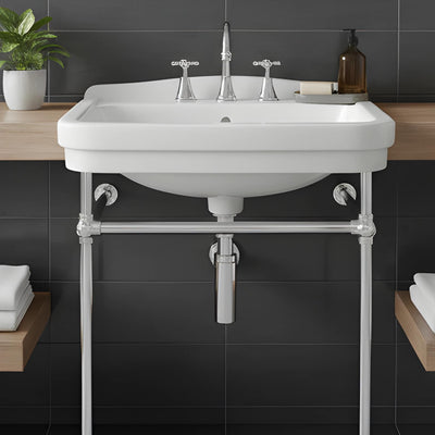 TURNER HASTINGS CLAREMONT NUOVO BASIN STAND CHROME 680MM