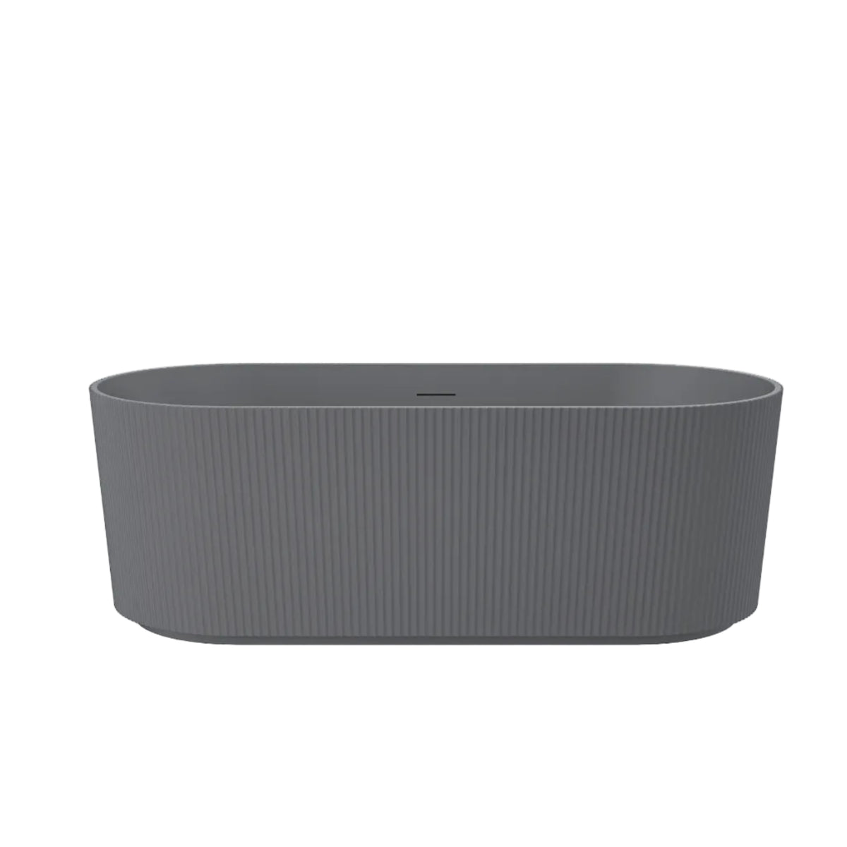 Linsol Cleo Freestanding Bath with Overflow Grey Blue 1500mm