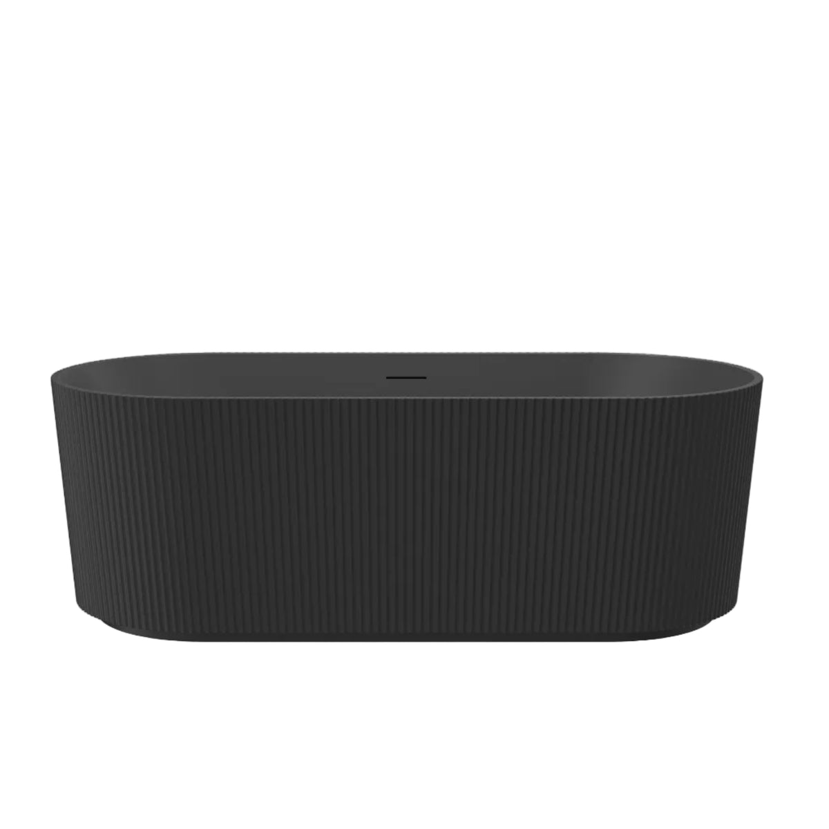 Linsol Cleo Freestanding Bath Matte Black 1700mm detail