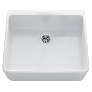 CHAMBORD CLOTAIRE SMALL SINGLE BOWL FIRECLAY KITCHEN SINK WHITE 595MM