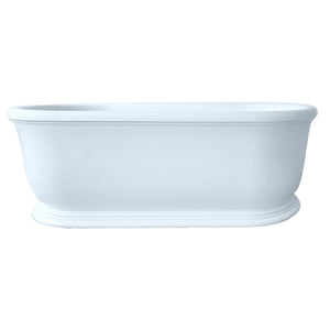 TURNER HASTINGS CAMDEN TITANCAST FREESTANDING OVERFLOW BATHTUB ALICE BLUE 1800MM