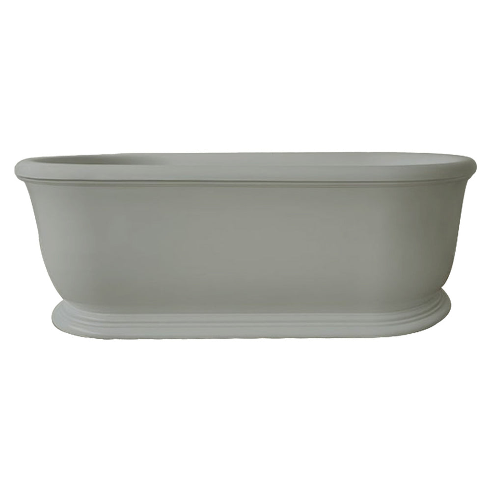 TURNER HASTINGS CAMDEN TITANCAST FREESTANDING OVERFLOW BATHTUB INDUSTRIAL GREY 1800MM