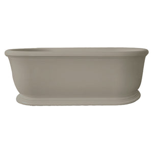 TURNER HASTINGS CAMDEN TITANCAST FREESTANDING NON OVERFLOW BATHTUB LIGHT FAWN 1800MM