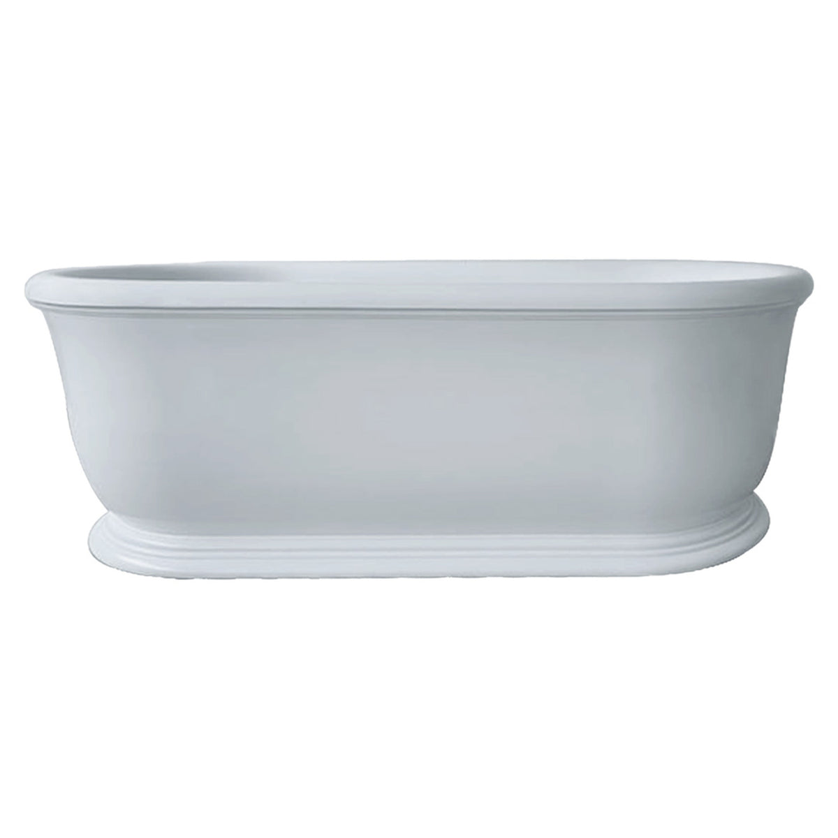 TURNER HASTINGS CAMDEN TITANCAST FREESTANDING OVERFLOW BATHTUB POWDER GREY 1800MM