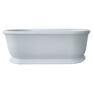 TURNER HASTINGS CAMDEN TITANCAST FREESTANDING NON OVERFLOW BATHTUB POWDER GREY 1800MM