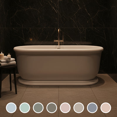 TURNER HASTINGS CAMDEN TITANCAST SOLID SURFACE FREESTANDING BATHTUB SPECIAL FINISH 1800MM