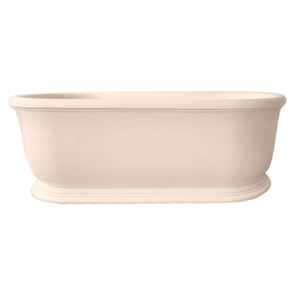 TURNER HASTINGS CAMDEN TITANCAST FREESTANDING OVERFLOW BATHTUB SOFT PEACH 1800MM