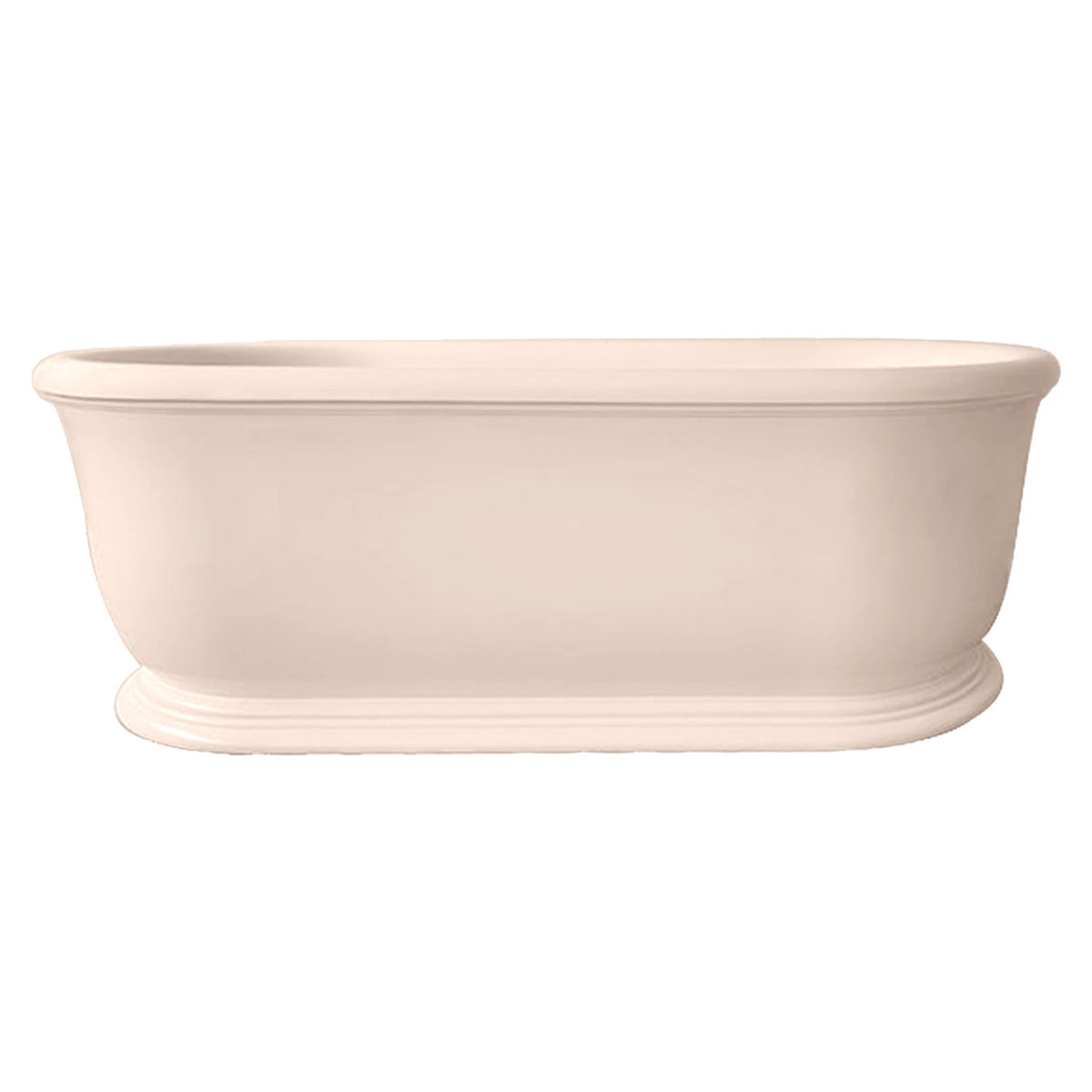 TURNER HASTINGS CAMDEN TITANCAST FREESTANDING OVERFLOW BATHTUB SOFT PEACH 1800MM
