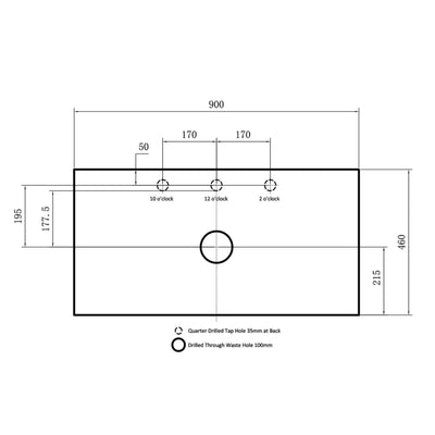 CETO MIAMI MATTE WHITE 900MM SINGLE BOWL WALL HUNG VANITY (AVAILABLE IN LEFT AND RIGHT HAND DRAWER)