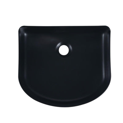 MERCIO CORA FLUTED ARCH ABOVE COUNTER BASIN MATTE BLACK 410MM