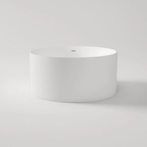 CETO COMO FREESTANDING BATHTUB MATTE WHITE OVERFLOW 1280MM