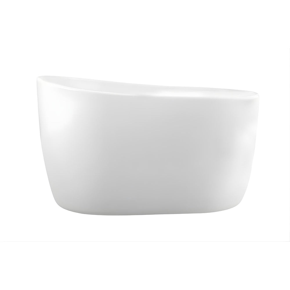 DECINA COSMO FREESTANDING BATH WITH INTEGRATED OVERFLOW GLOSS WHITE 1300MM