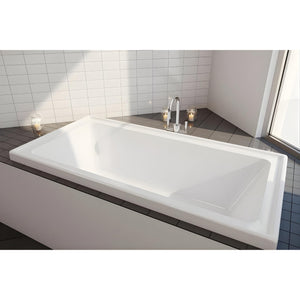 DECINA CORTEZ INSET BATH GLOSS WHITE (AVAILABLE IN 1520MM AND 1670MM)