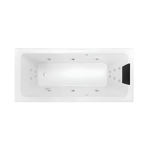 DECINA CORTEZ INSET DOLCE VITA SPA BATH GLOSS WHITE 1670MM WITH 16-JETS