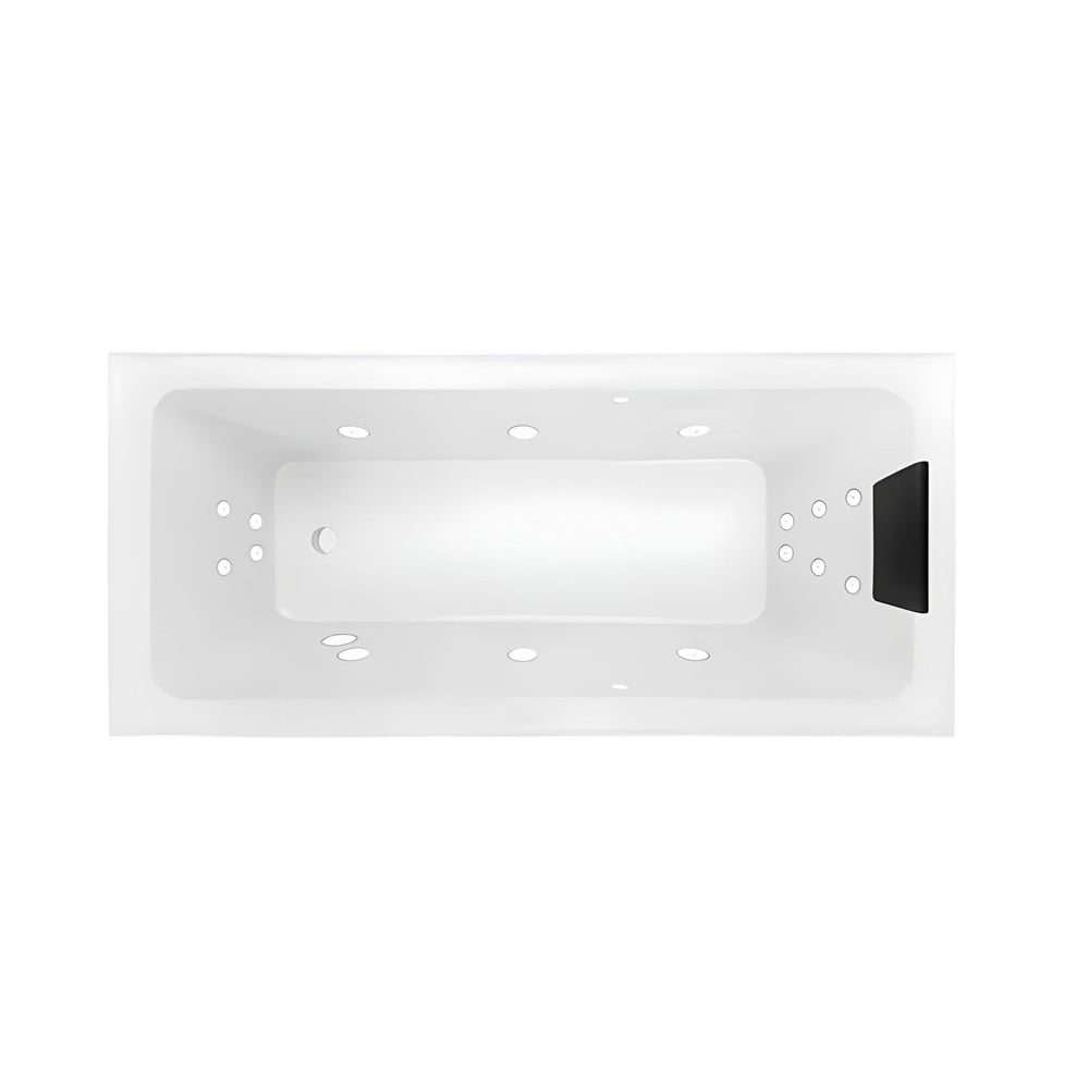 DECINA CORTEZ INSET DOLCE VITA SPA BATH GLOSS WHITE 1670MM WITH 16-JETS