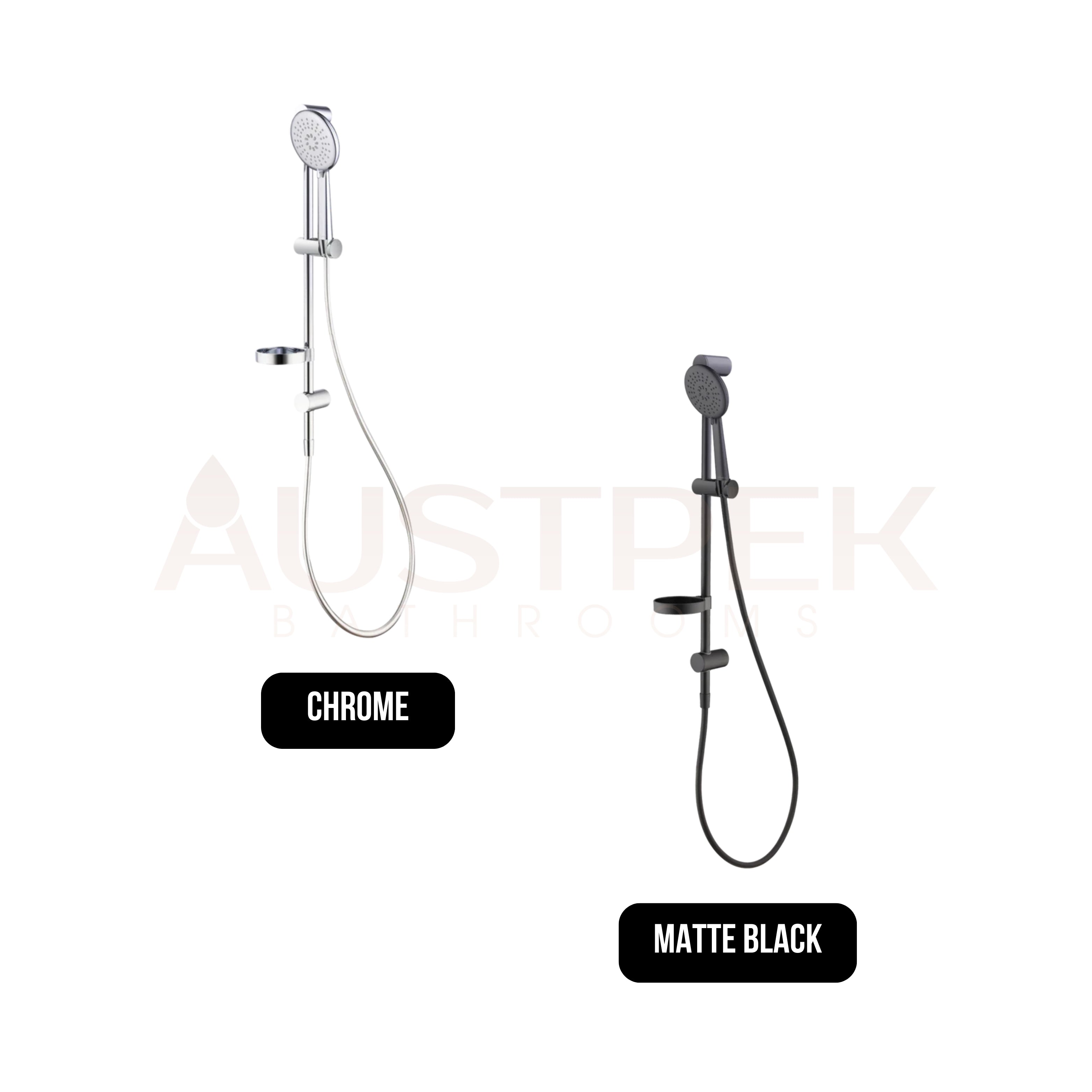 OLIVERI COPENHAGEN HAND SHOWER WITH RAIL MATTE BLACK