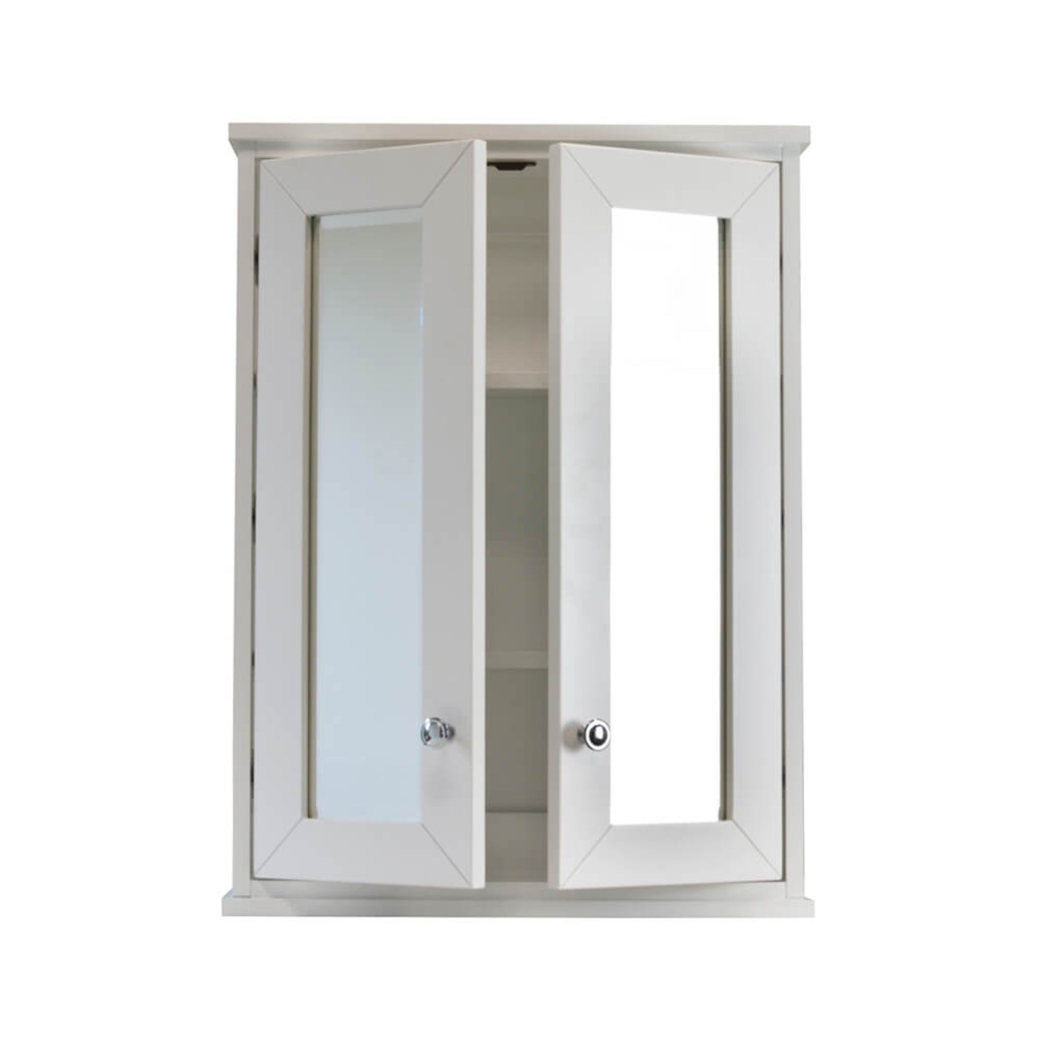 TURNER HASTINGS COVENTRY SATIN WHITE MIRROR SHAVING CABINET 600X810MM