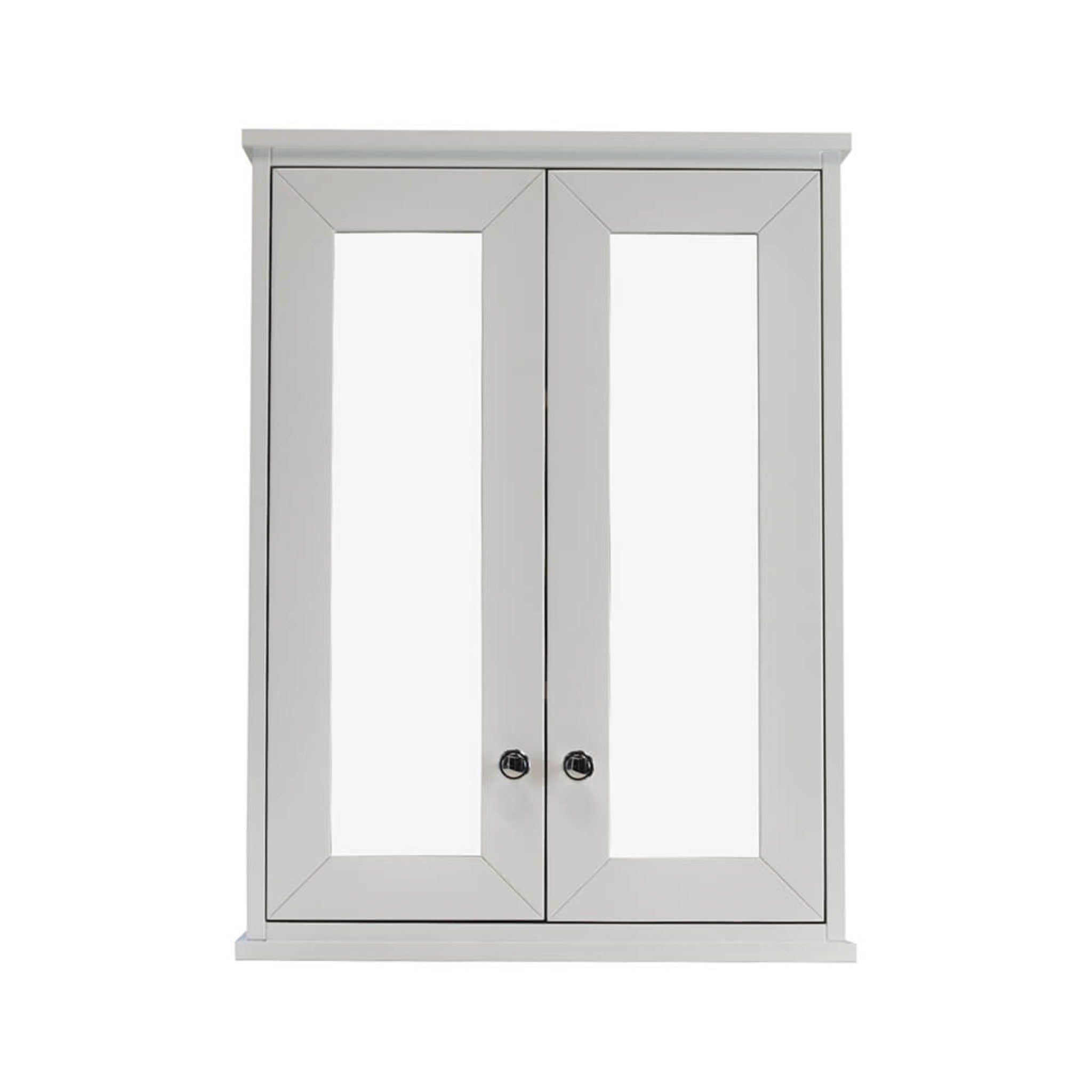 TURNER HASTINGS COVENTRY SATIN WHITE MIRROR SHAVING CABINET 600X810MM